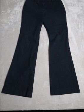 Avenue Black Flared Wide-Leg Jeans